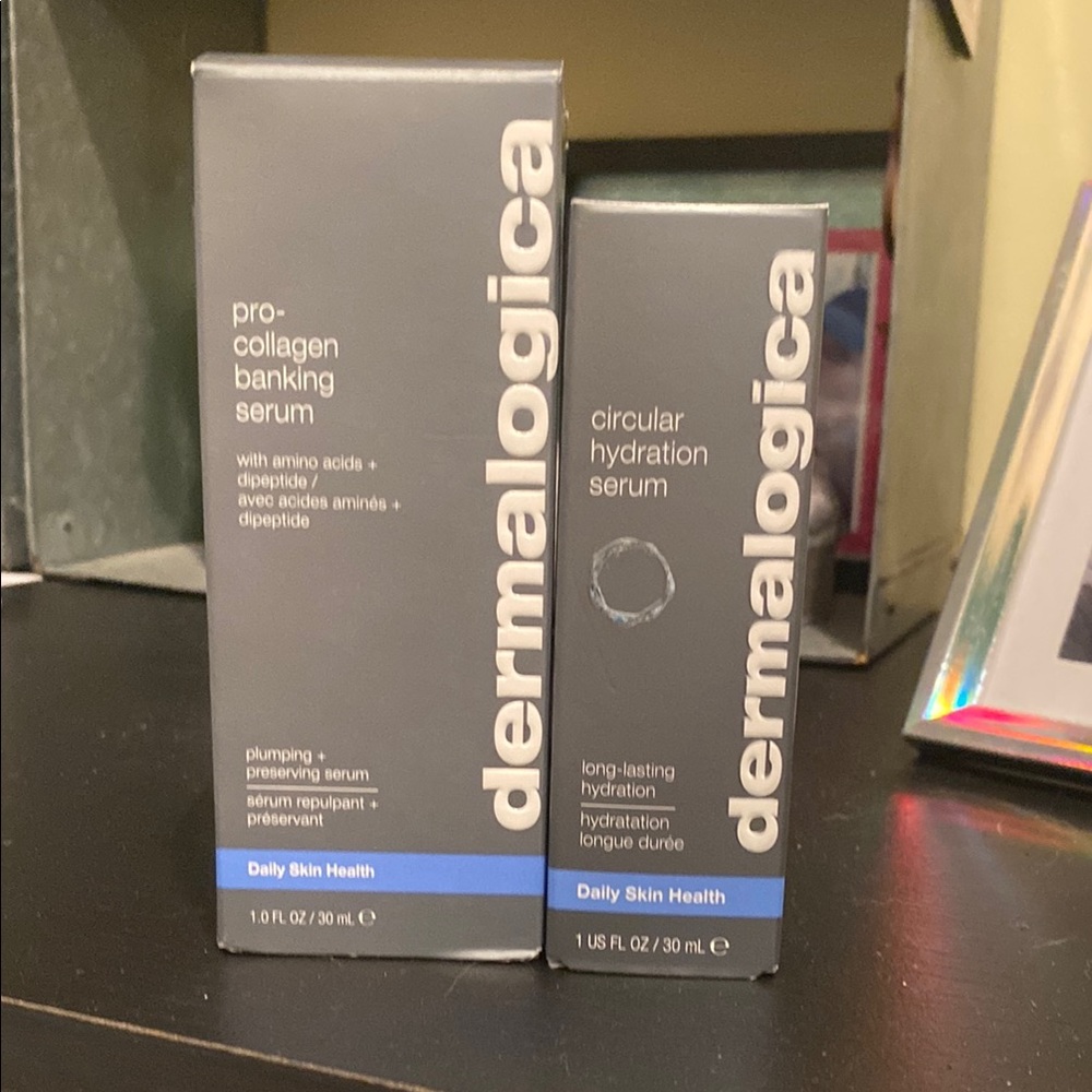 Dermalogica Gray and Blue Serum & Face Oil . Brand new and still sealed.